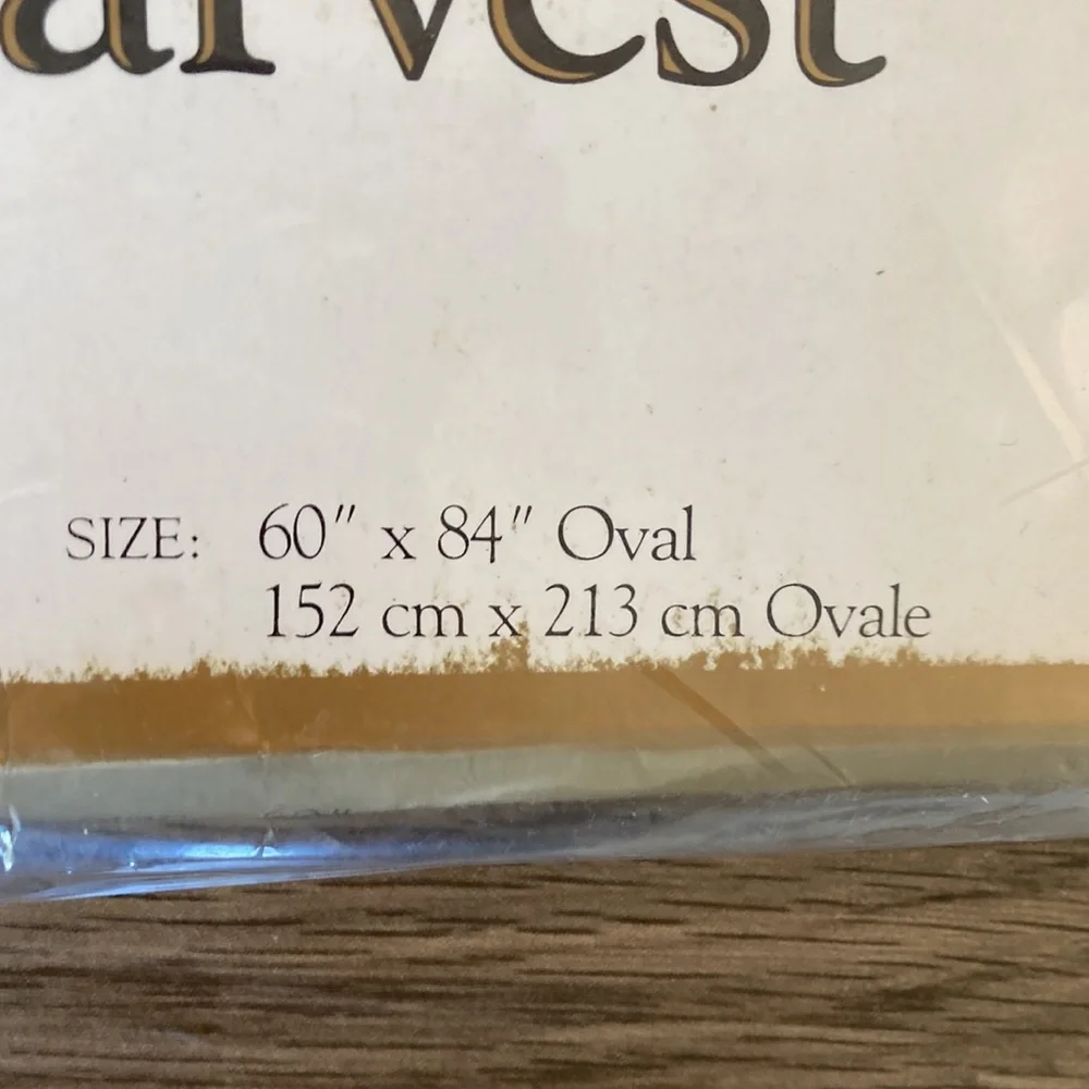 Vintage New Bardwil Linens fall Thanksgiving 60”x 84” oval tablecloth